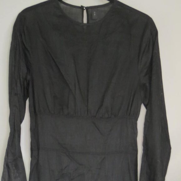 SIR THE LABEL - PIERRE - LONG SLEEVE LINEN BLEND COVER UP DRESS - SIZE 1 - Picture 3 of 8